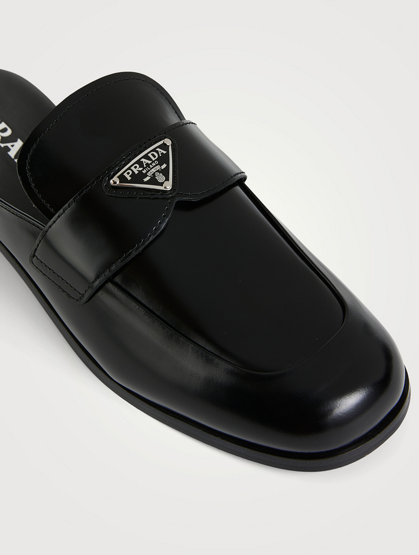 Prada on sale leather mules