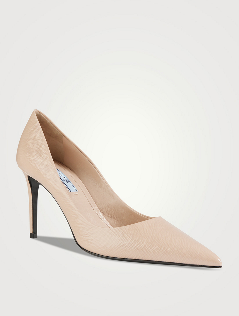 Prada round best sale toe pump