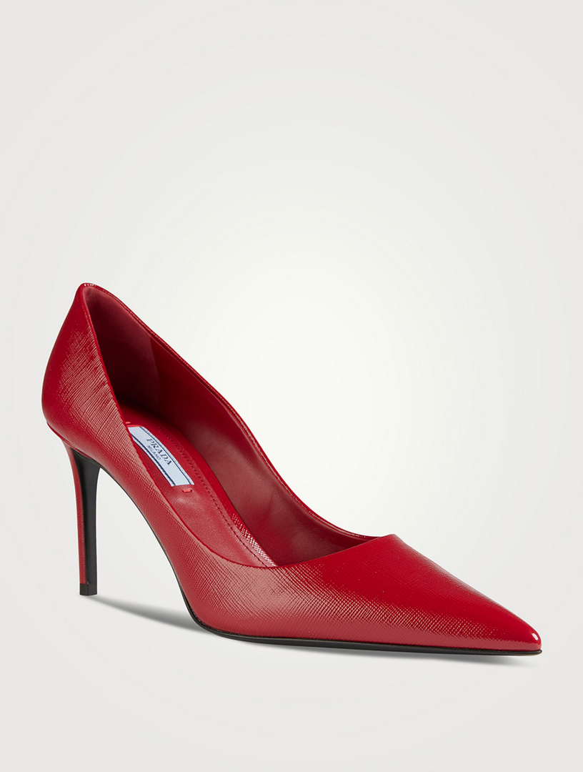 Prada on sale leather pumps