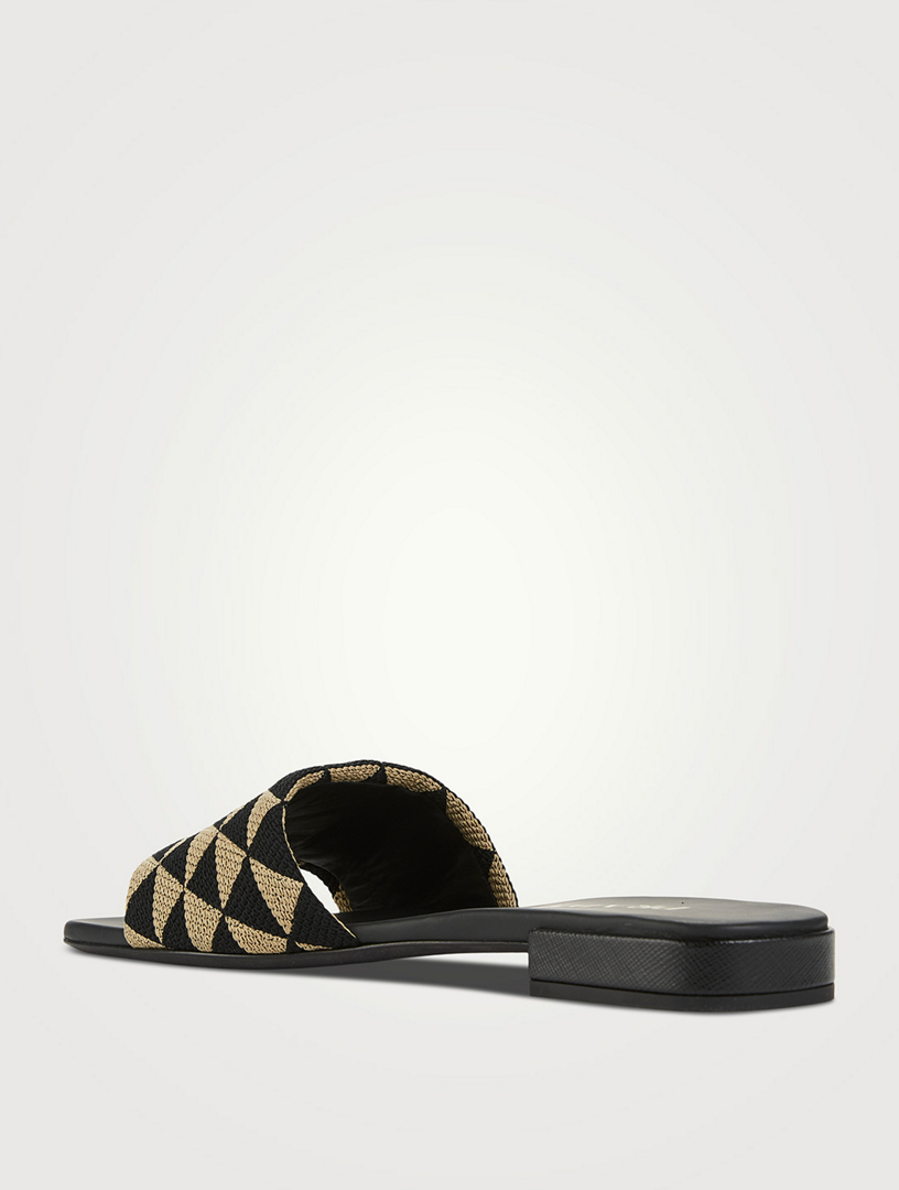 Prada women's best sale slide sandals