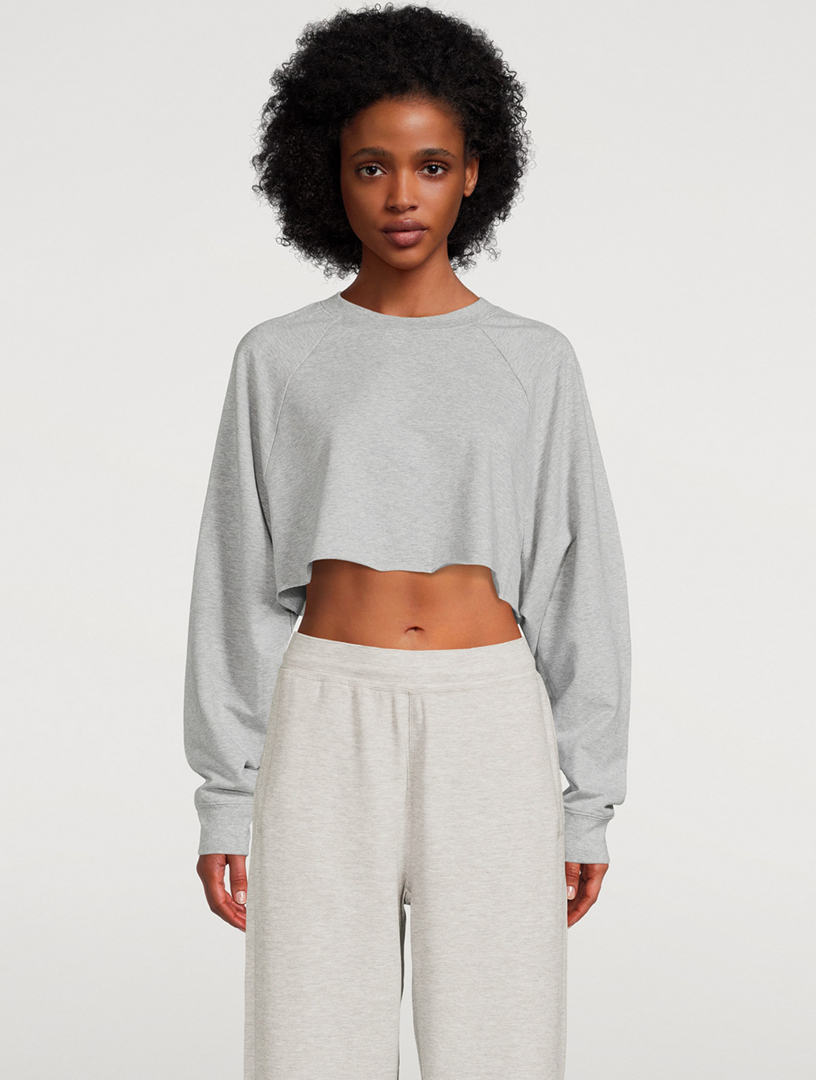 Double Take Crop Sweatshirt