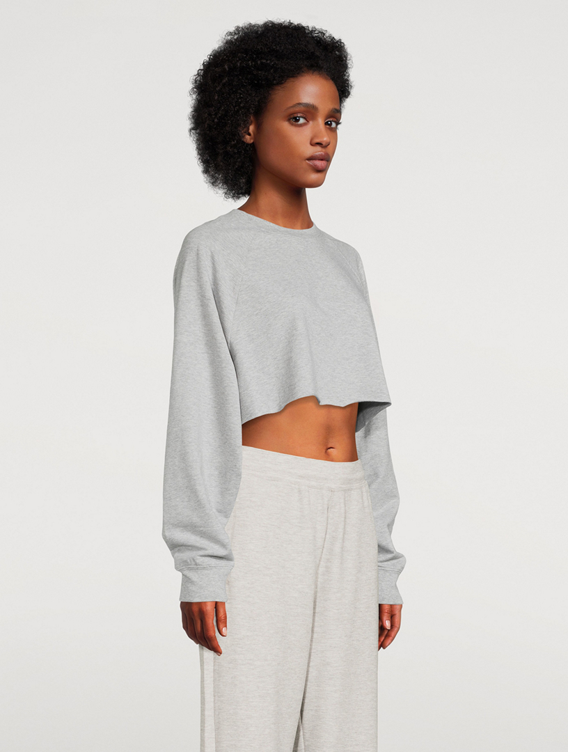 ALO YOGA Double Take Crop Sweatshirt | Holt Renfrew