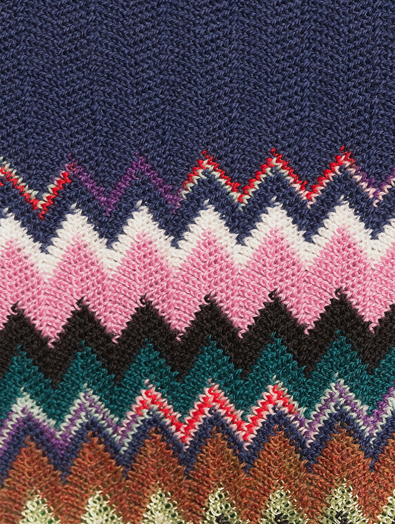MISSONI Zig-Zag Colourblock Cropped Poncho | Holt Renfrew