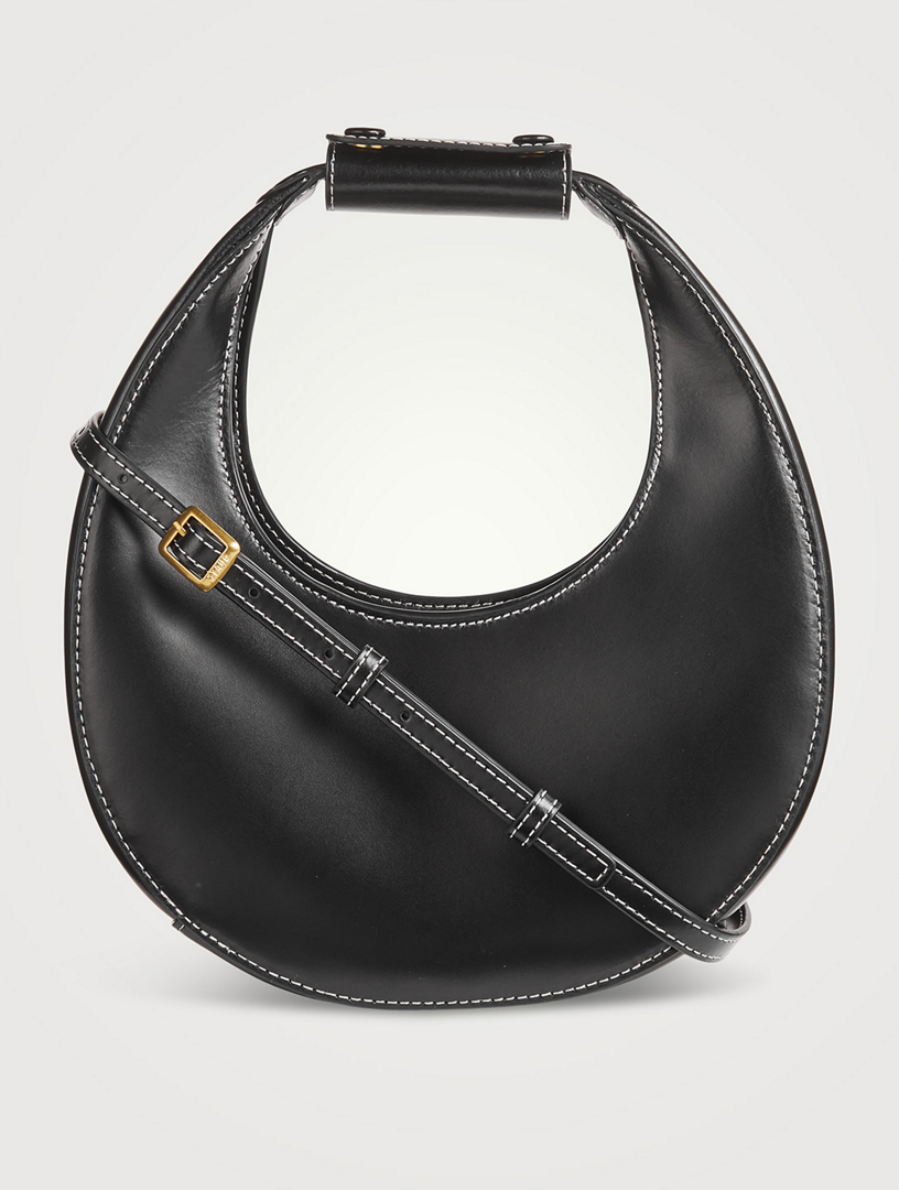 Mini Moon Leather Shoulder Bag