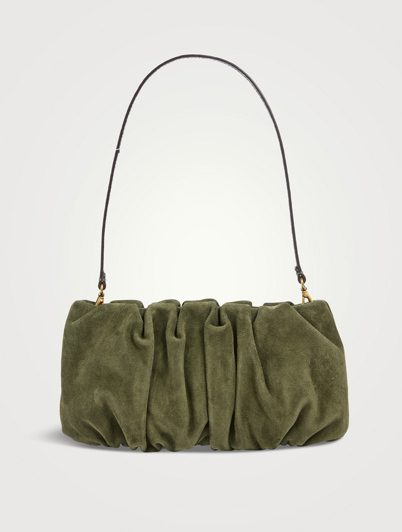 Bean Suede Shoulder Bag