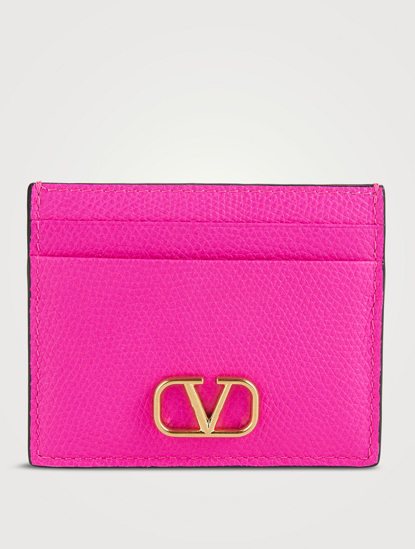 Valentino card holder pink clearance