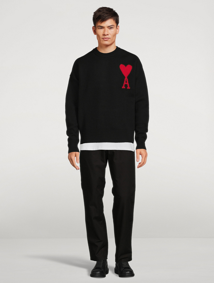 De coeur verve ami black sweater Ami Sweaters Verve Ami Cream Sweater