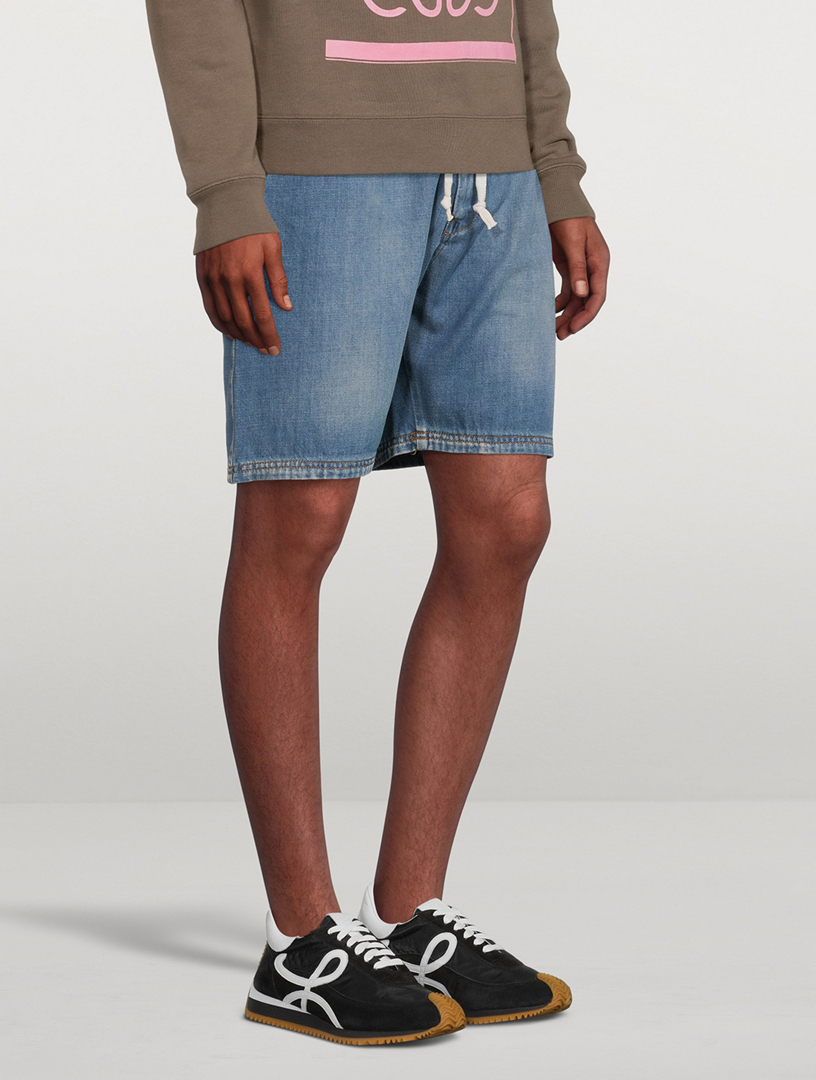 Nylon And Suede Flow Runner Sneakers