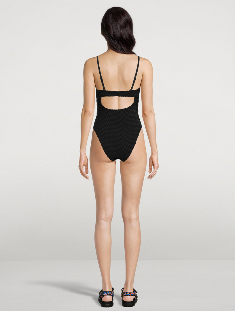 Jacquard Show-Off One-Piece Swimsuit