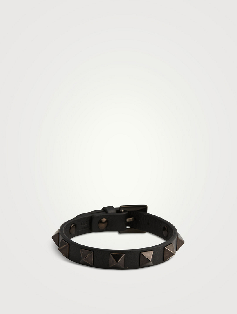 Rockstud Leather Strap Bracelet