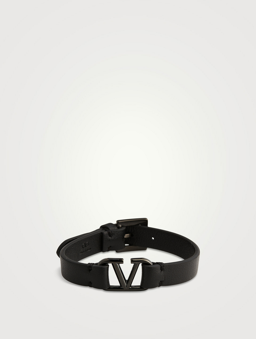 VLOGO Leather Strap Bracelet