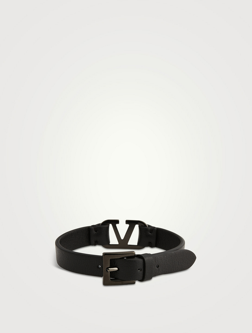 VLOGO Leather Strap Bracelet