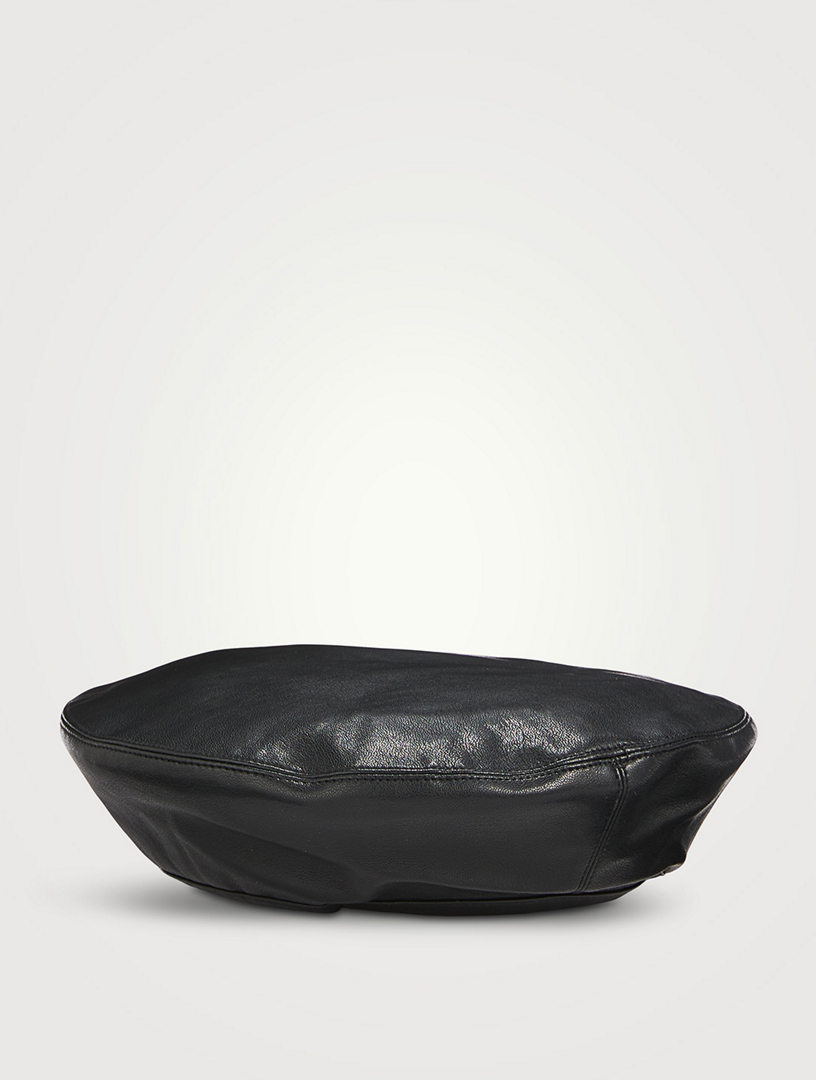 STAND STUDIO Freida Faux Leather Beret | Holt Renfrew display picture 3