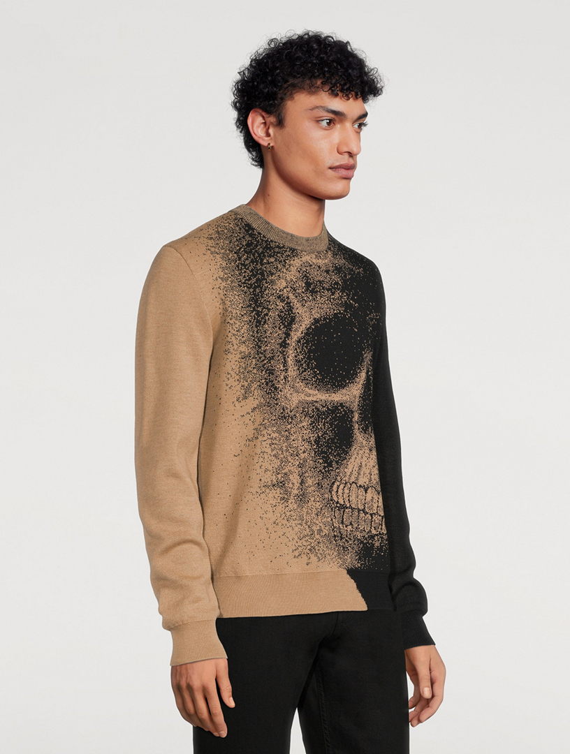 Skull Wool Jacquard Sweater