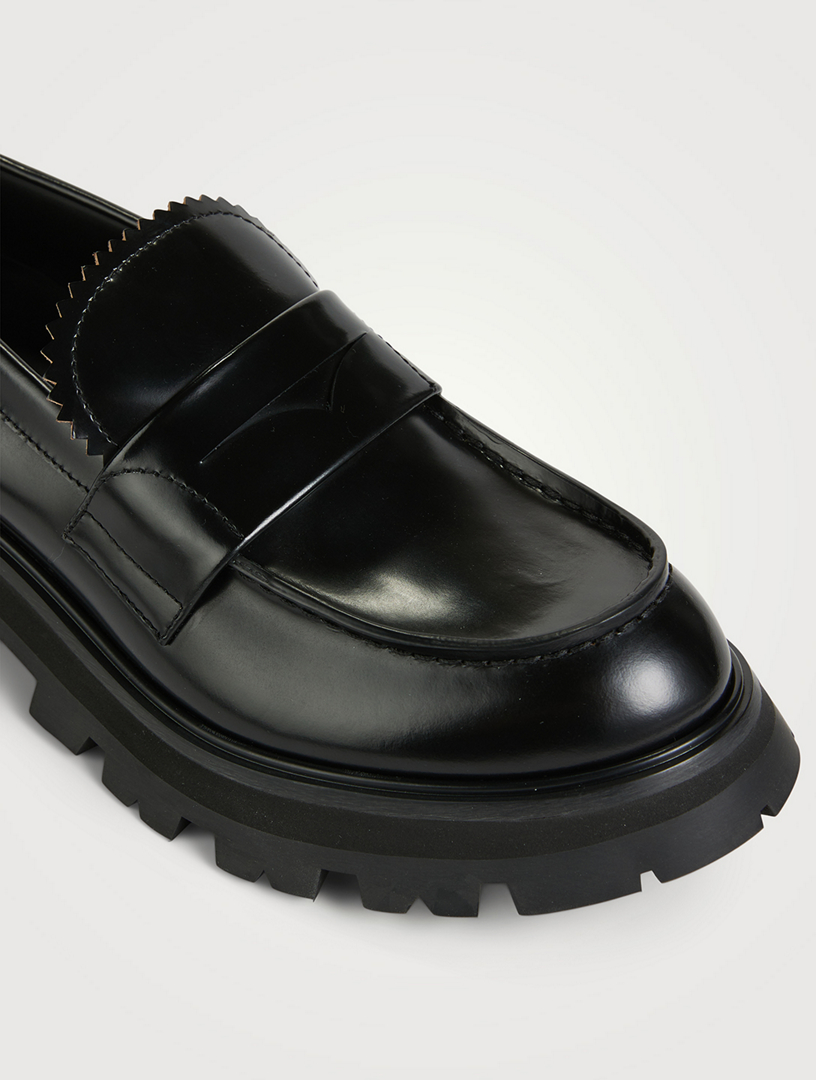 ALEXANDER MCQUEEN Wander Leather Loafers | Holt Renfrew