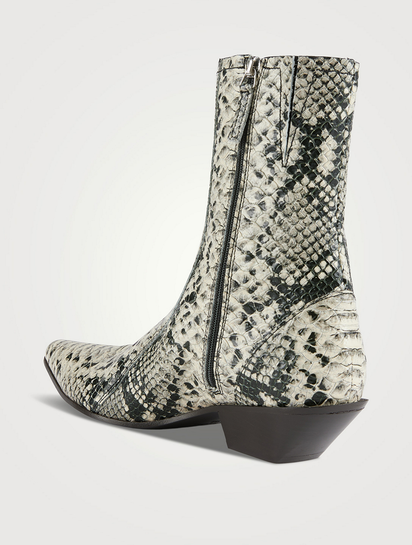 Acne shop snakeskin boots