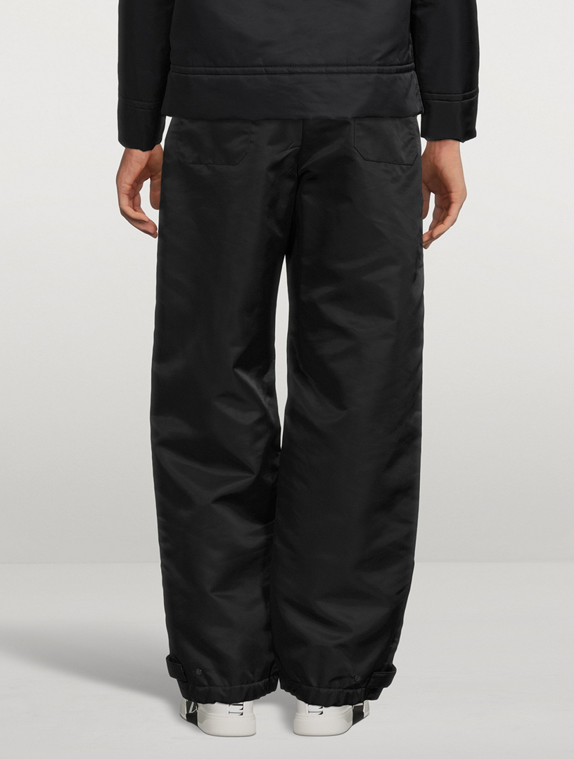 Valentino Black Nylon Cargo Pants Valentino