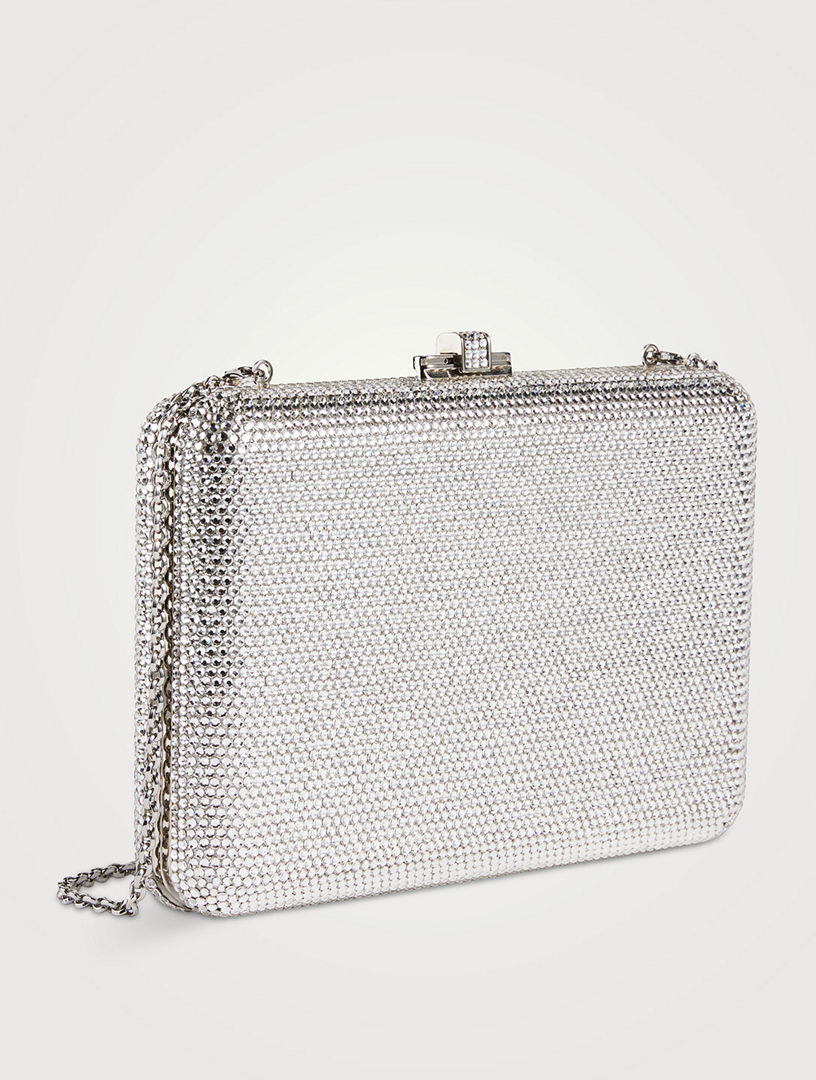 Classic Slim Slide Crystal Clutch
