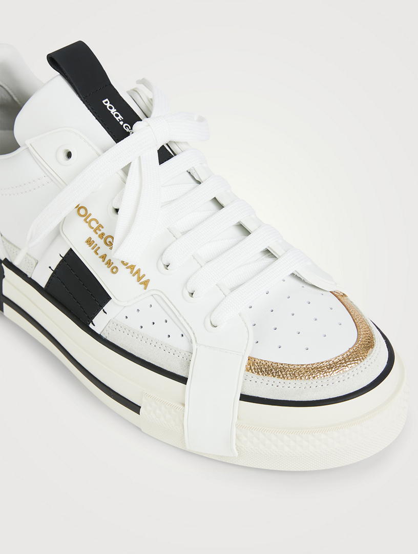 2.Zero Custom Leather Sneakers