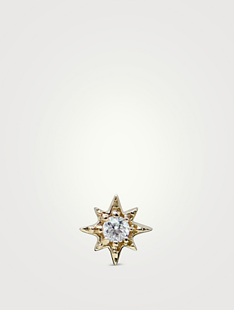ANZIE Dormeuse North Star en or 14 ct avec diamants de la collection Aztec  Métallique
