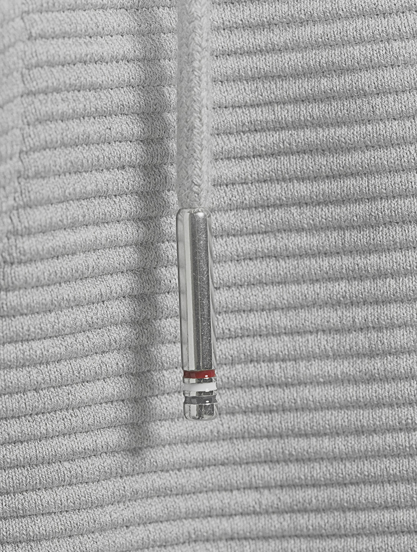 Cotton Ottoman Rib Four-Bar Sweatpants