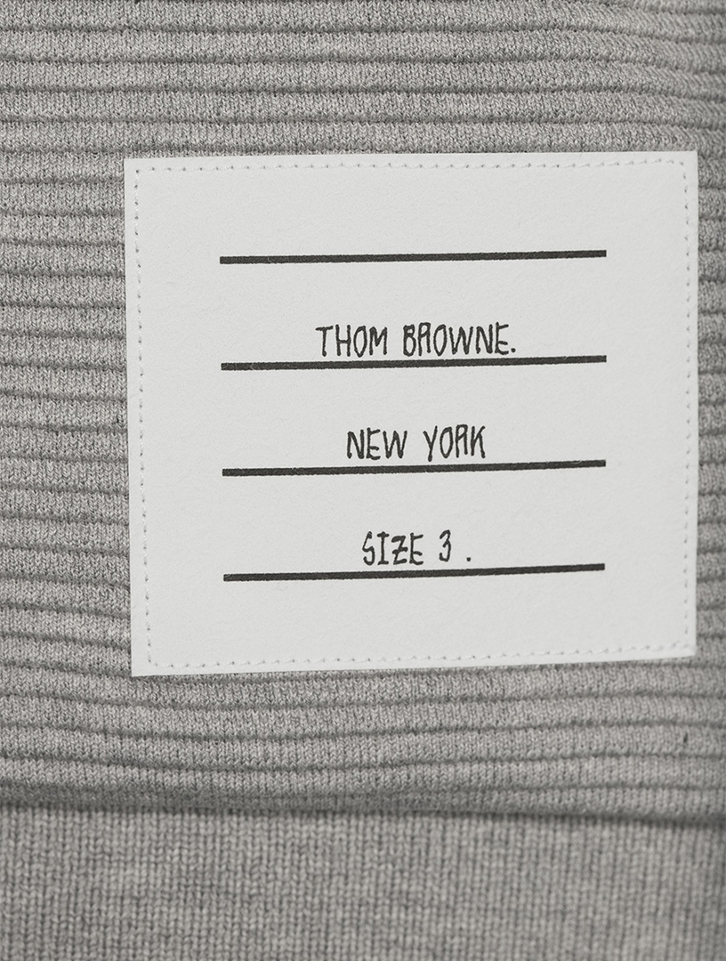 Cotton Ottoman Rib Zip Hoodie