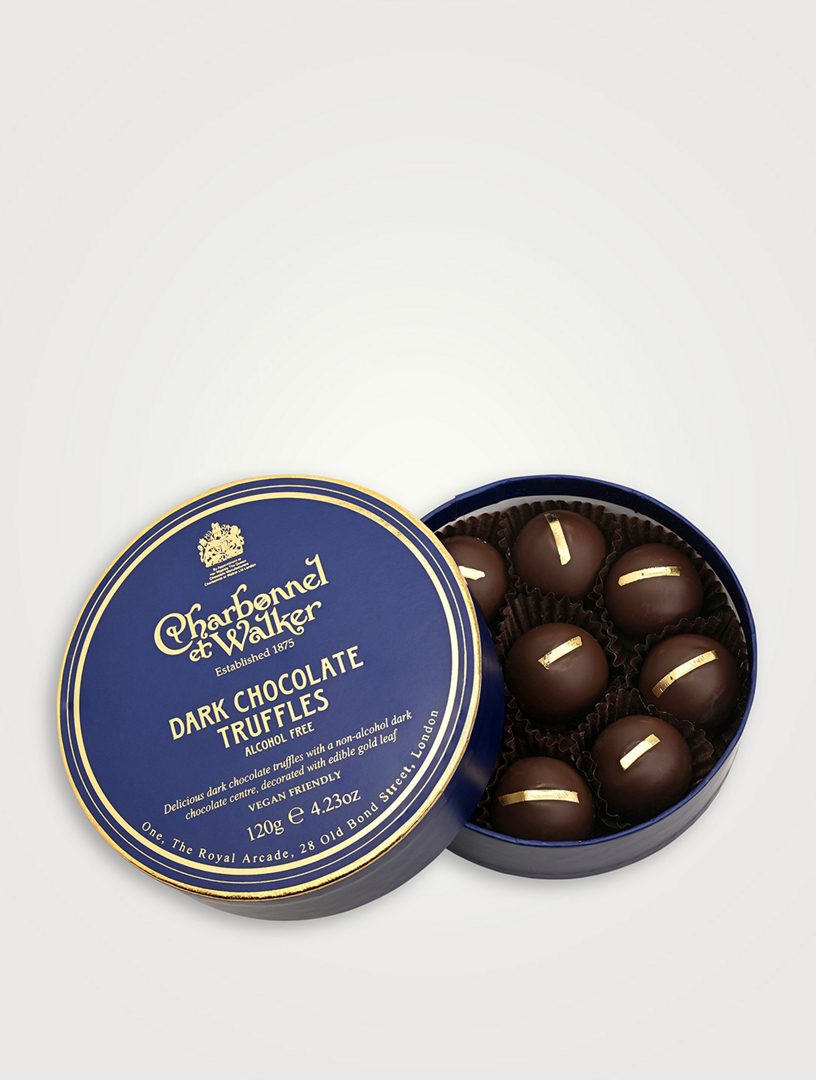 Dark Chocolate Gold Leaf Truffles