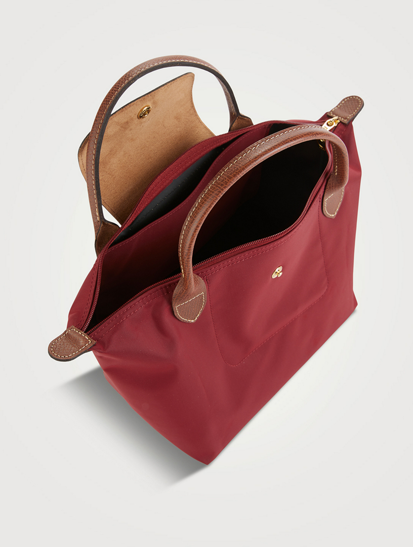 Longchamp red Medium Le Pliage Original Top-Handle Bag