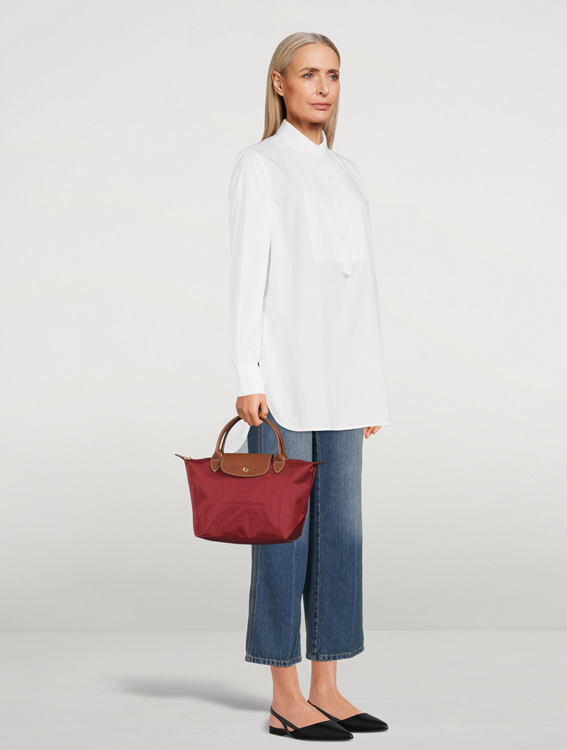 Longchamp small top online handle