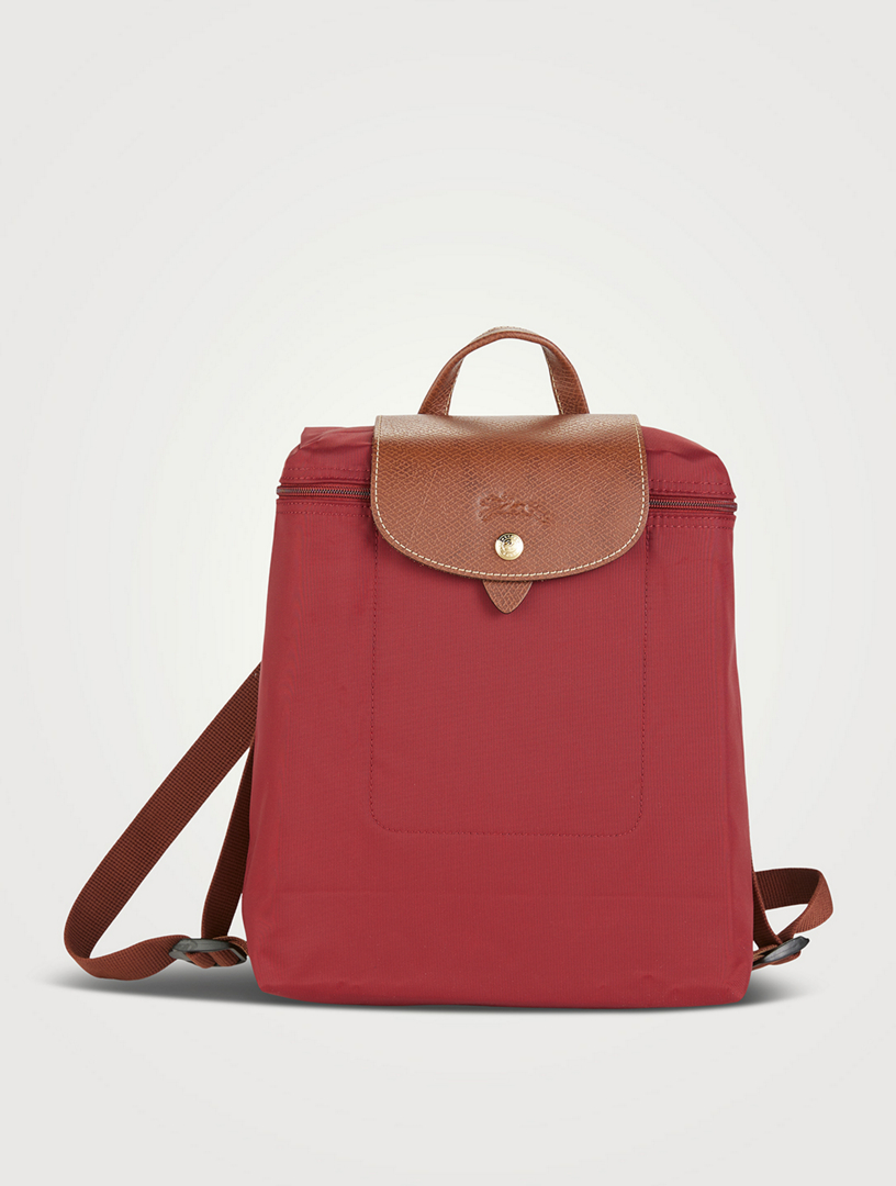 Red longchamp discount backpack