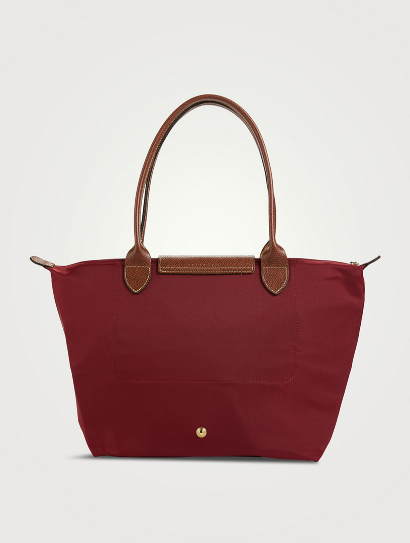 Maroon longchamp online bag