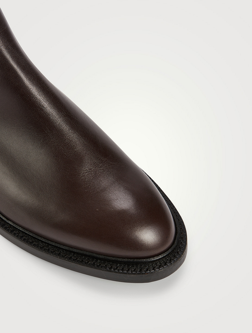 Leather Chelsea Boots With Goodyear Sole
