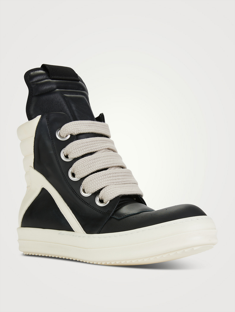 Strobe Geobasket Leather High-Top Sneakers