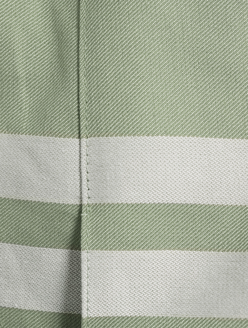 Hairline Madras Check Pleated Skirt