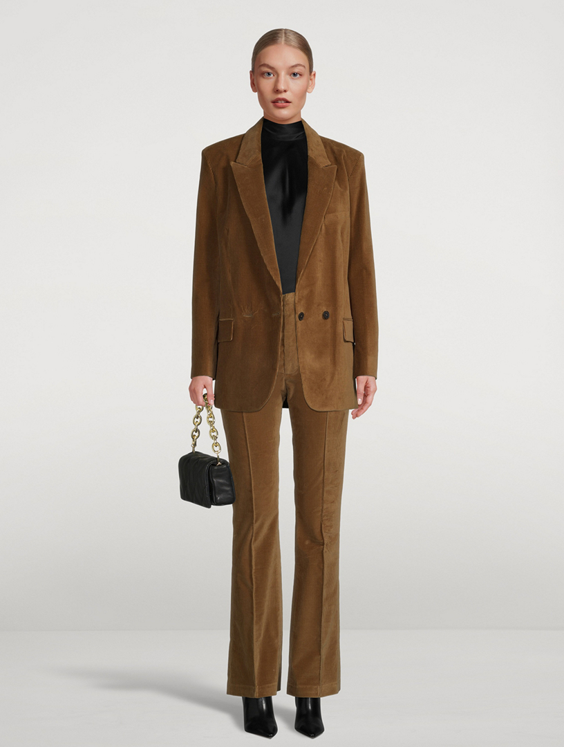 FRAME Pintuck Corduroy Trousers Holt Renfrew