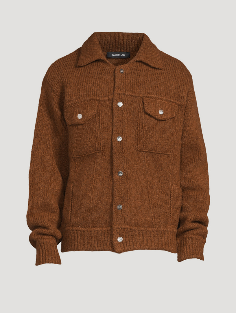 Merino Wool And Alpaca Trucker Jacket