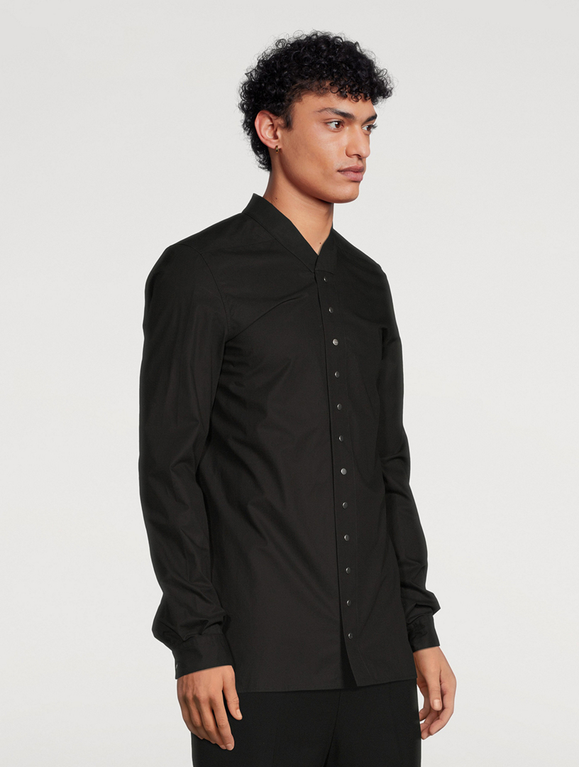 RICK OWENS Faun Snap-Collar Shirt | Holt Renfrew