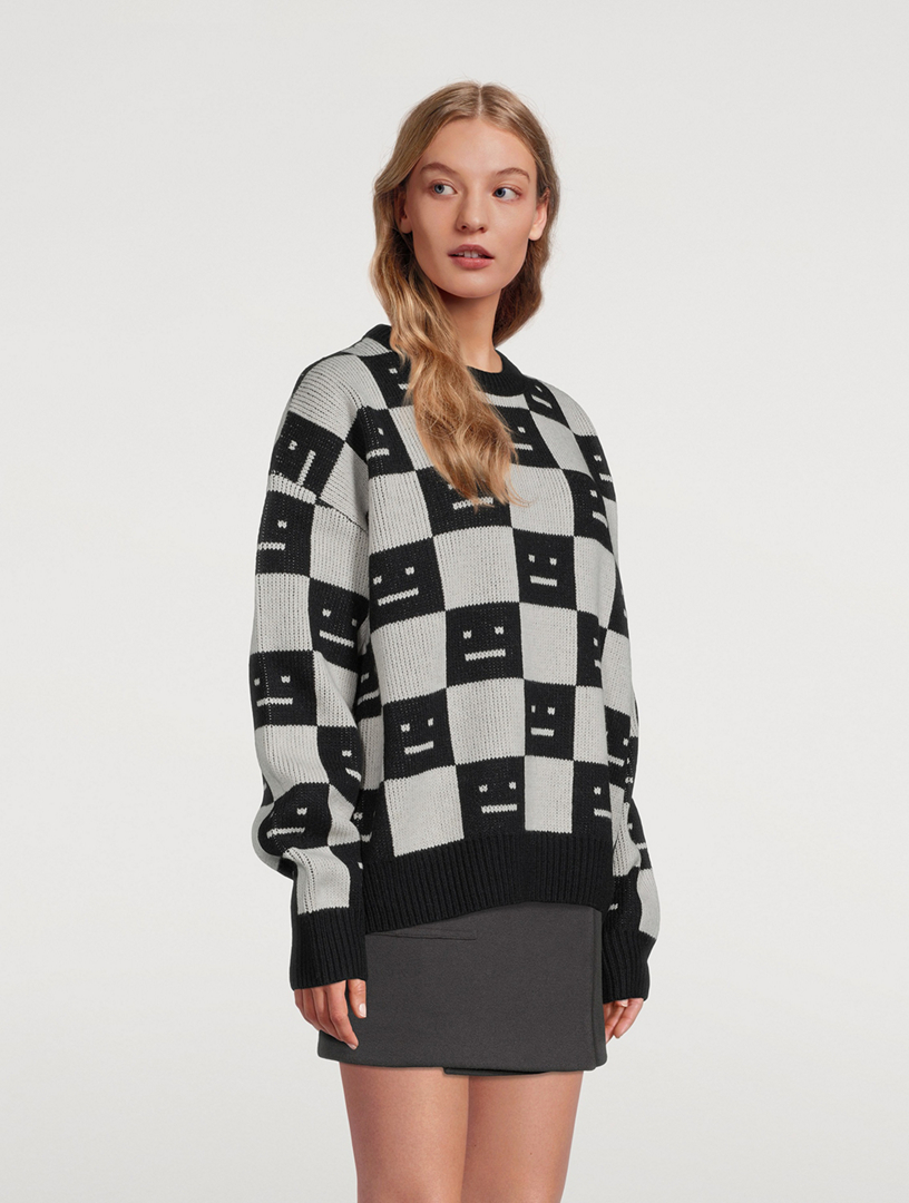 Acne hotsell face sweater