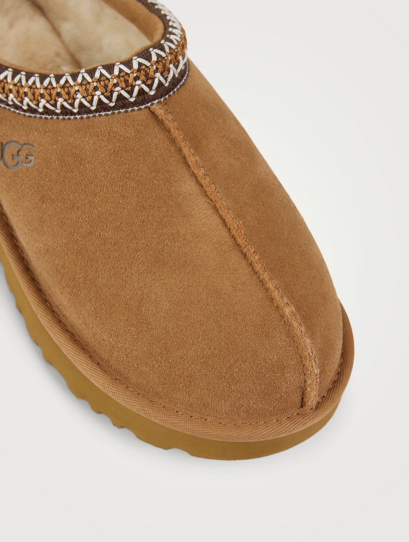 UGG Tasman Suede And Sheepskin Slippers