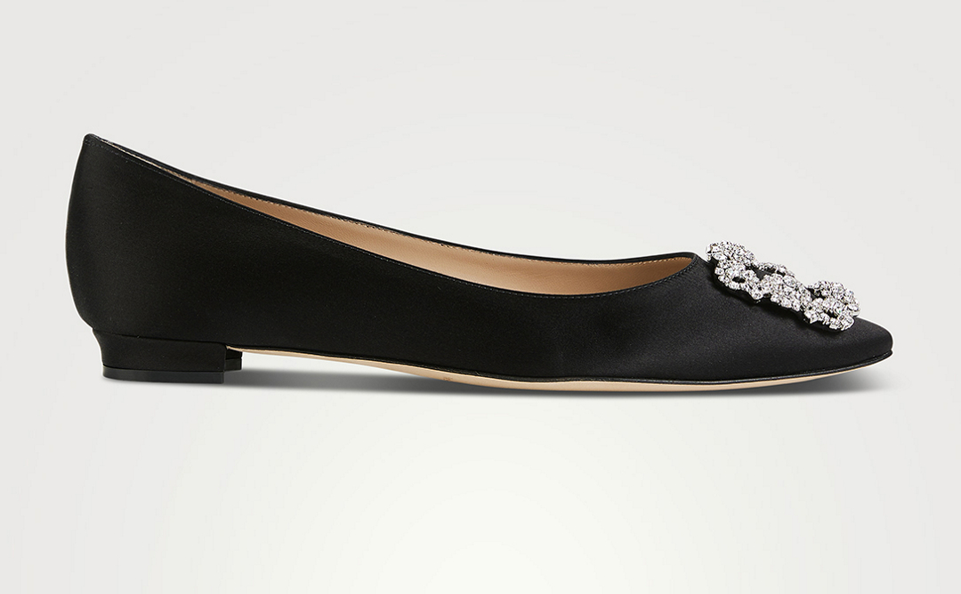 Hangisi Satin Ballet Flats