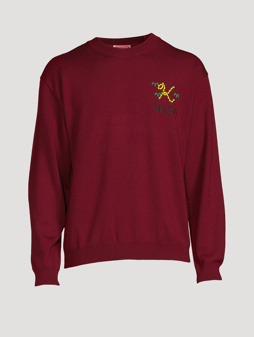 Kenzo best sale sweatshirt burgundy