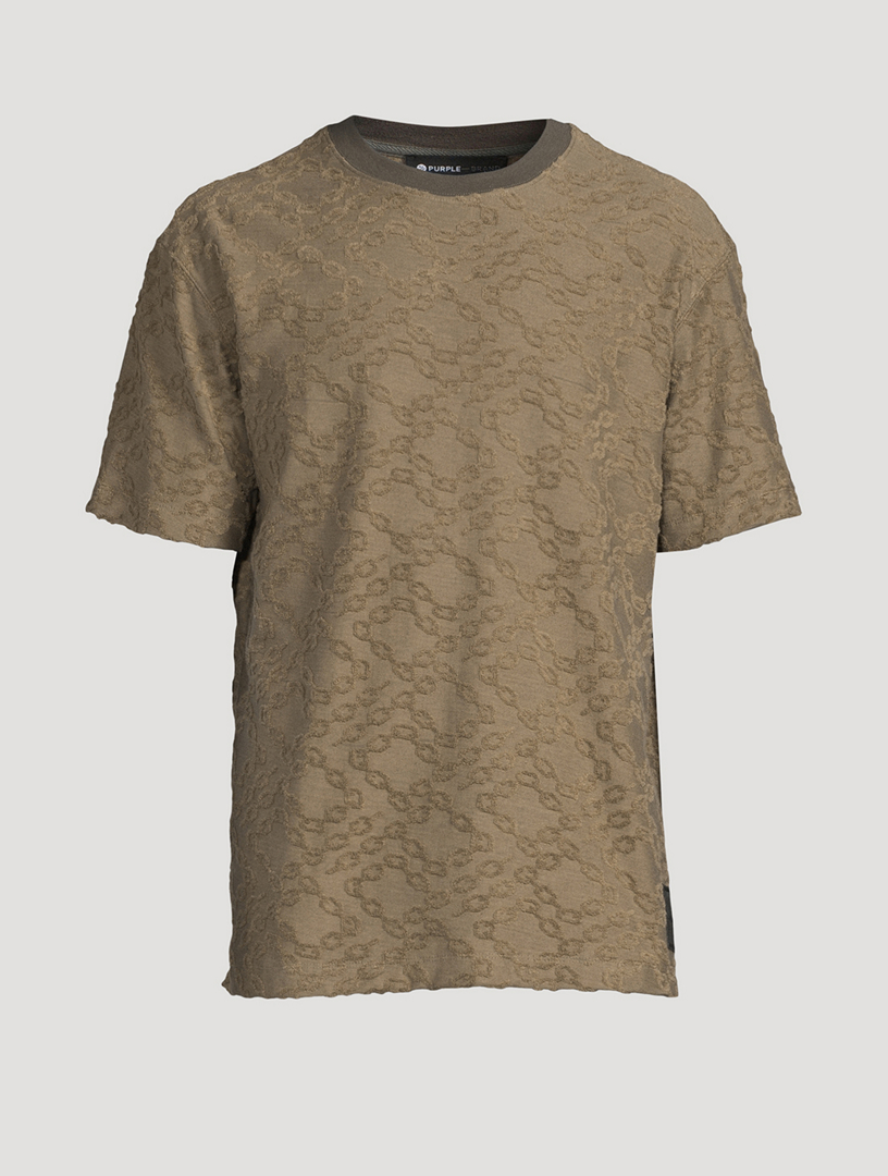 Terry Jacquard Crewneck T-Shirt