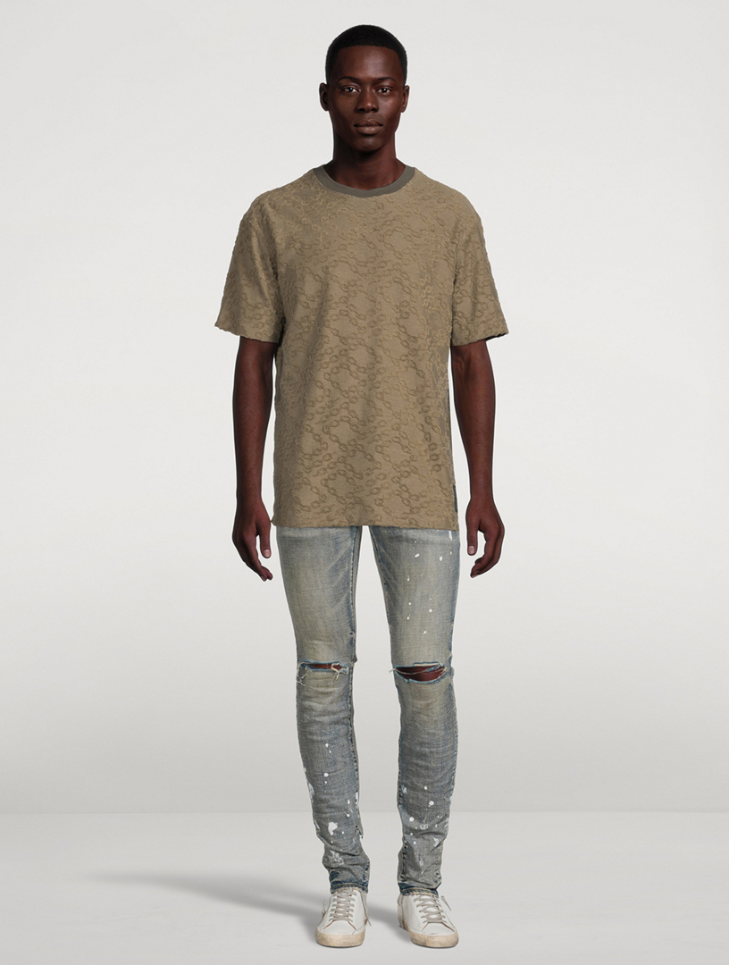 Terry Jacquard Crewneck T-Shirt
