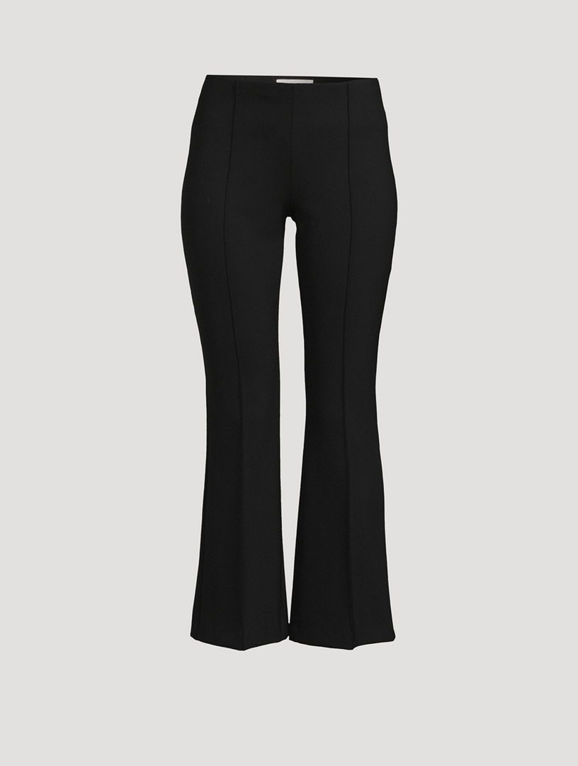 Slit Detailed Scuba Women's Pants Black