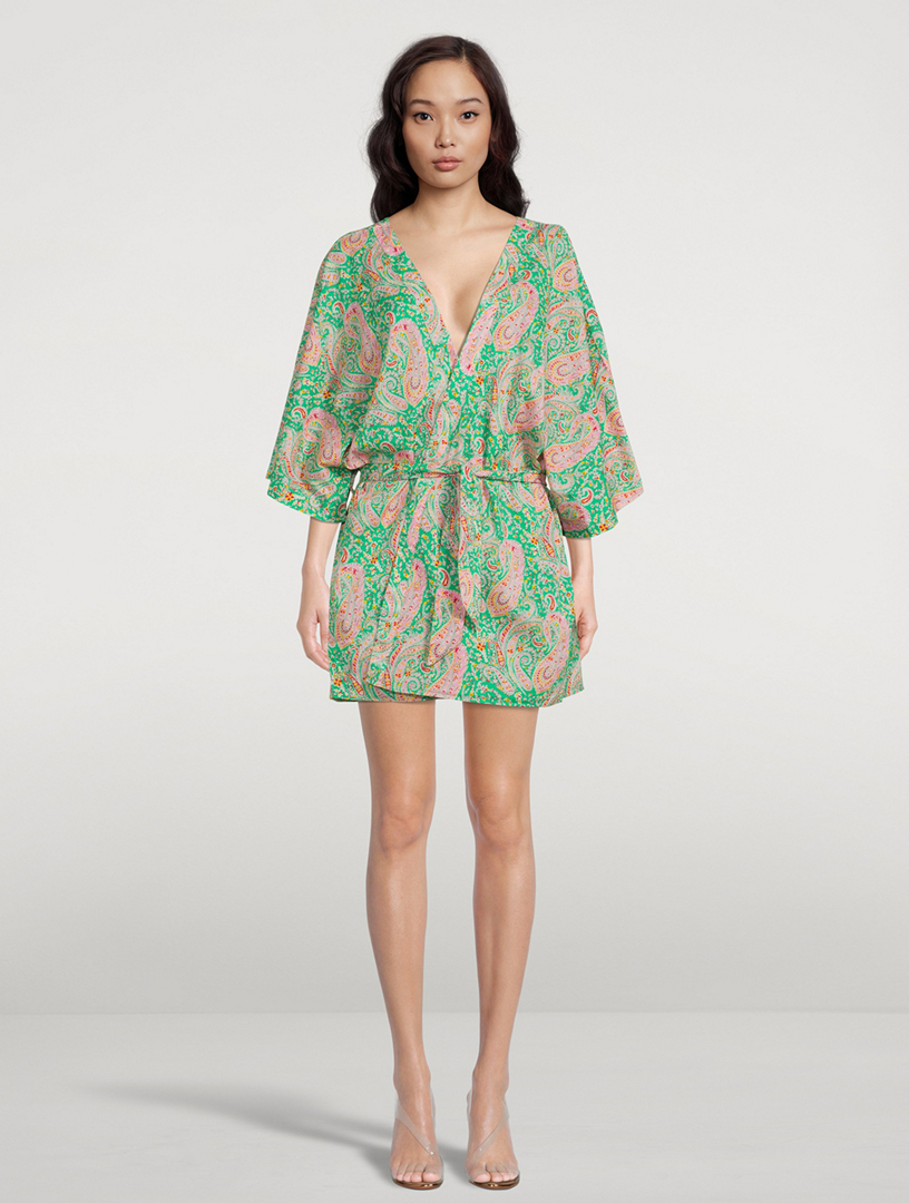 BA&SH Olsen Robe In Paisley Print | Holt Renfrew