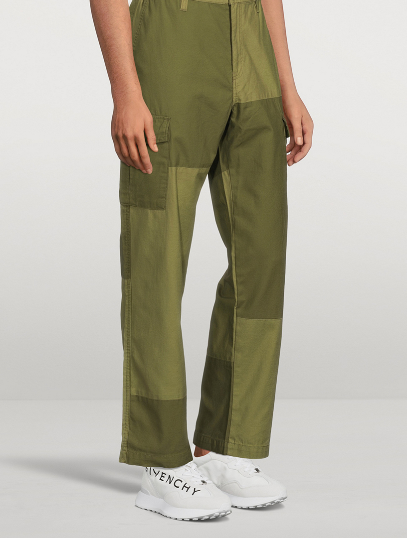 Patchwork on sale cargo pants