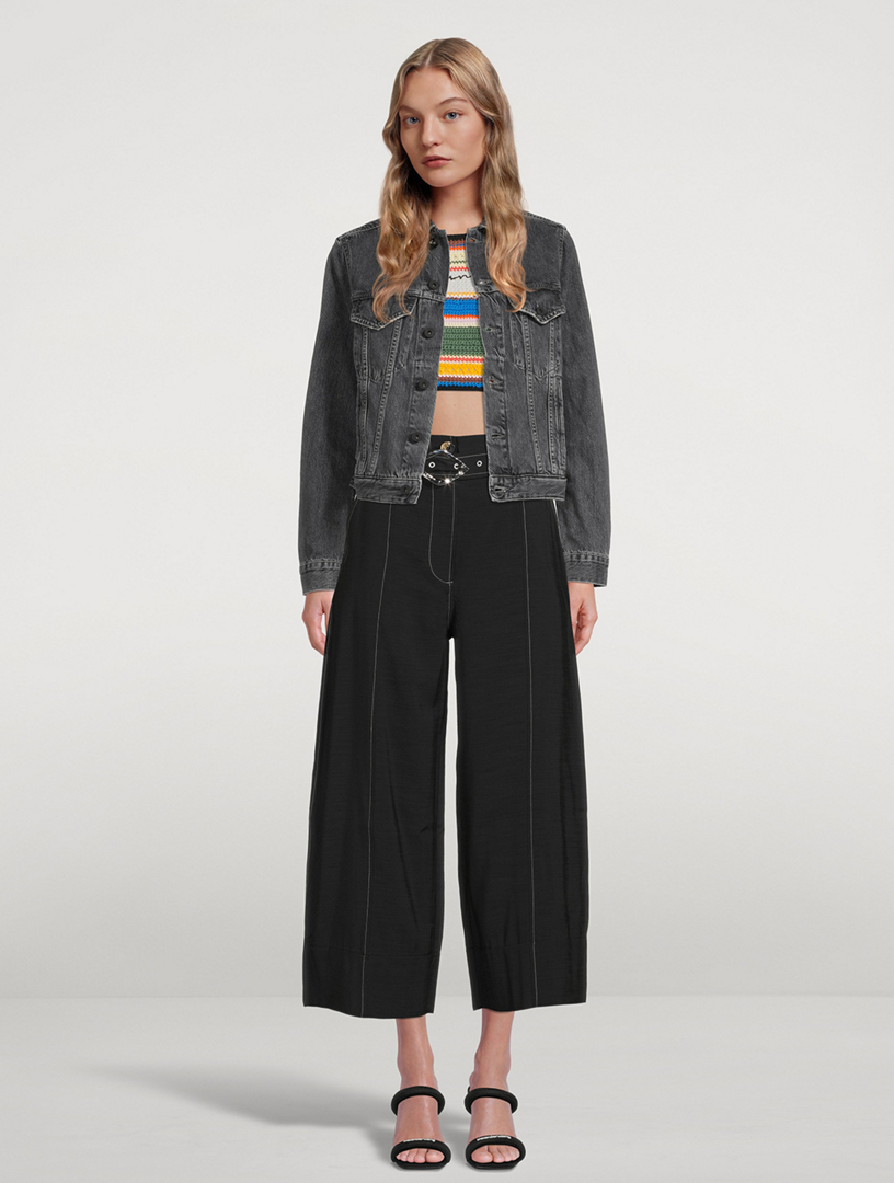 High-Rise Wide-Leg Trousers