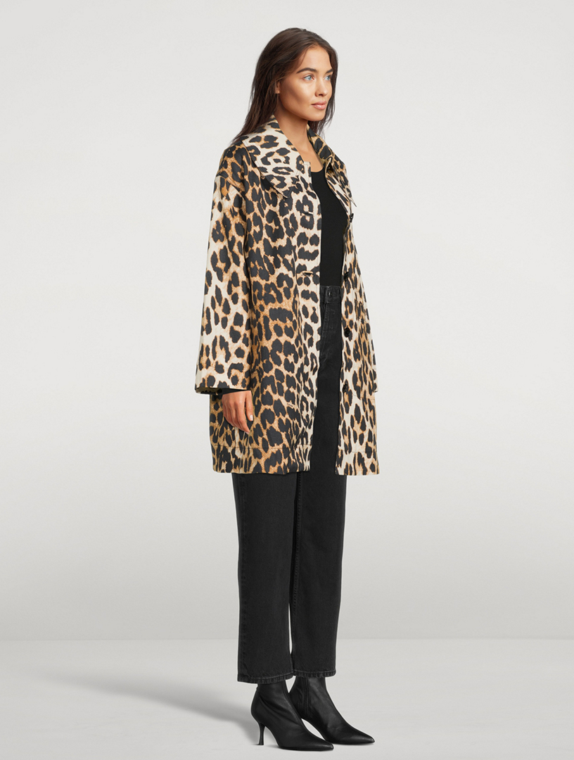 Ganni 2024 leopard coat