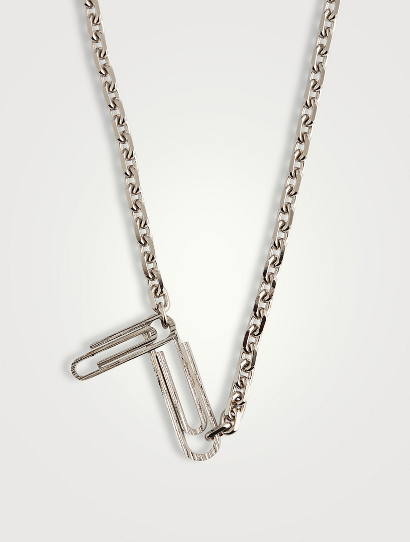 OFF-WHITE Texturized Paperclip Necklace | Holt Renfrew