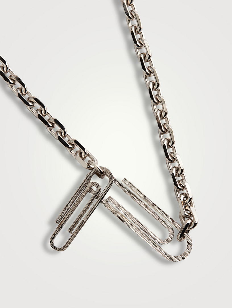 Texturized Paperclip Necklace